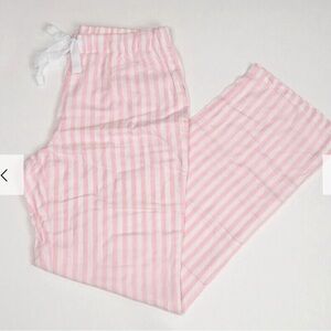 Victoria Secret striped pink white pajama pant